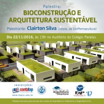 Palestra: Bioconstrução e Arquitetura Sustentável