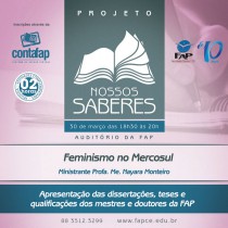 Projeto Nossos Saberes 2016.1 (30/Março)