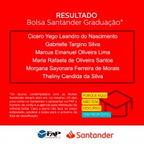 Resultado Bolsa Santander Graduação