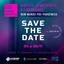 Save the date - XIII Semana de Direito