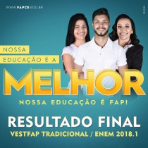 Resultado Final VestFAP Tradicional / ENEM 2018.1