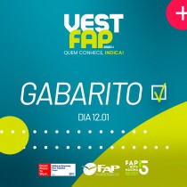 Gabarito Oficial VestFAP 2020.1 - Tradicional - Provas: 12/01