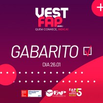 Gabarito Oficial VestFAP 2020.1 - Tradicional - Provas: 26/01