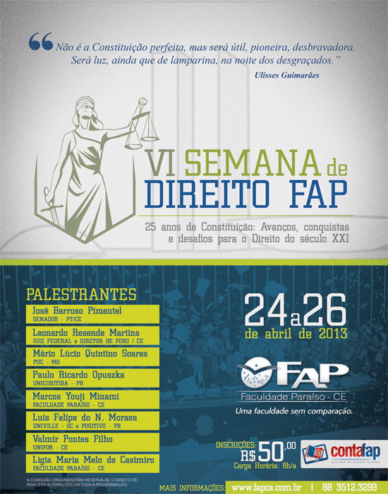 VI Semana de Direito FAP - 2013