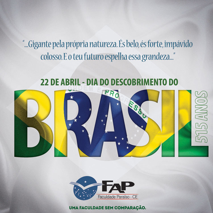 22 de Abril - Dia do Descobrimento do Brasil