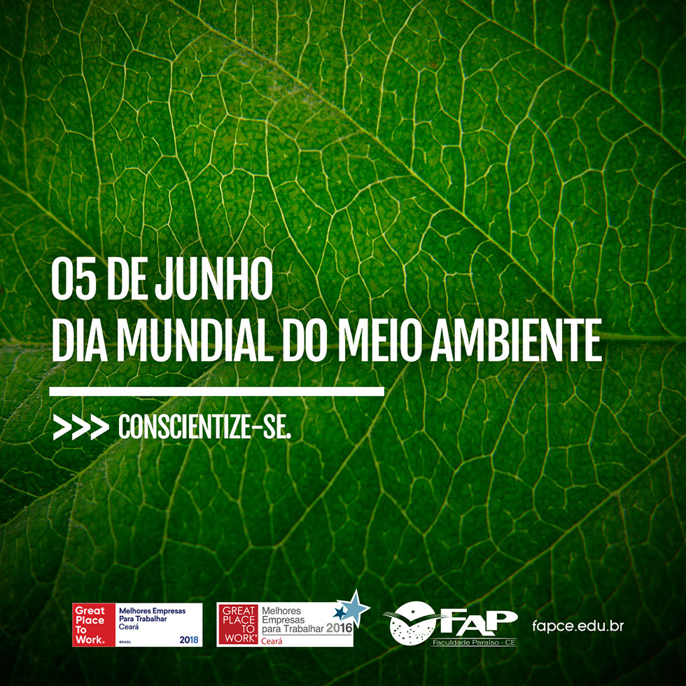 5 de junho - Dia Mundial do Meio Ambiente