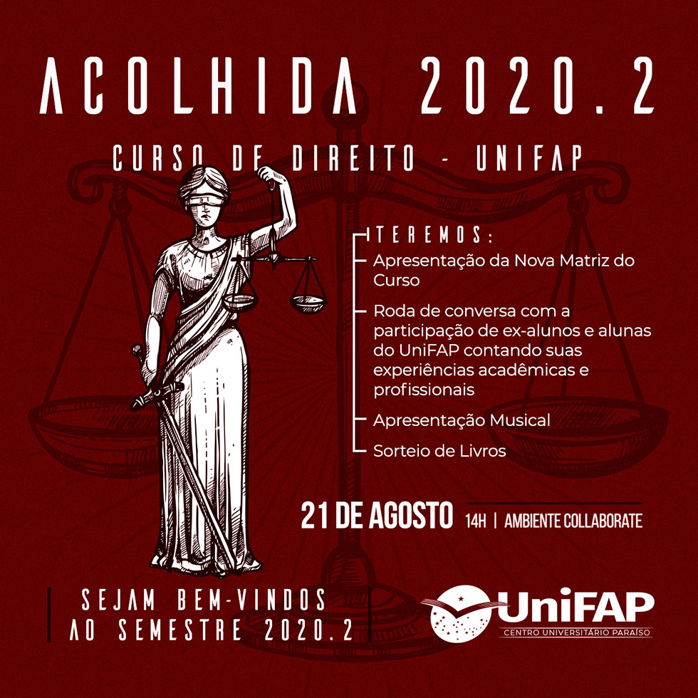 Acolhida 2020.2 - Curso de Direito