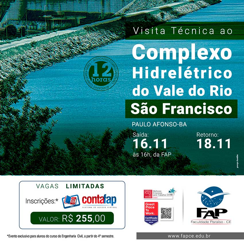 Visita Técnica: Complexo Hidrelétrico do Vale do Rio São Francisco