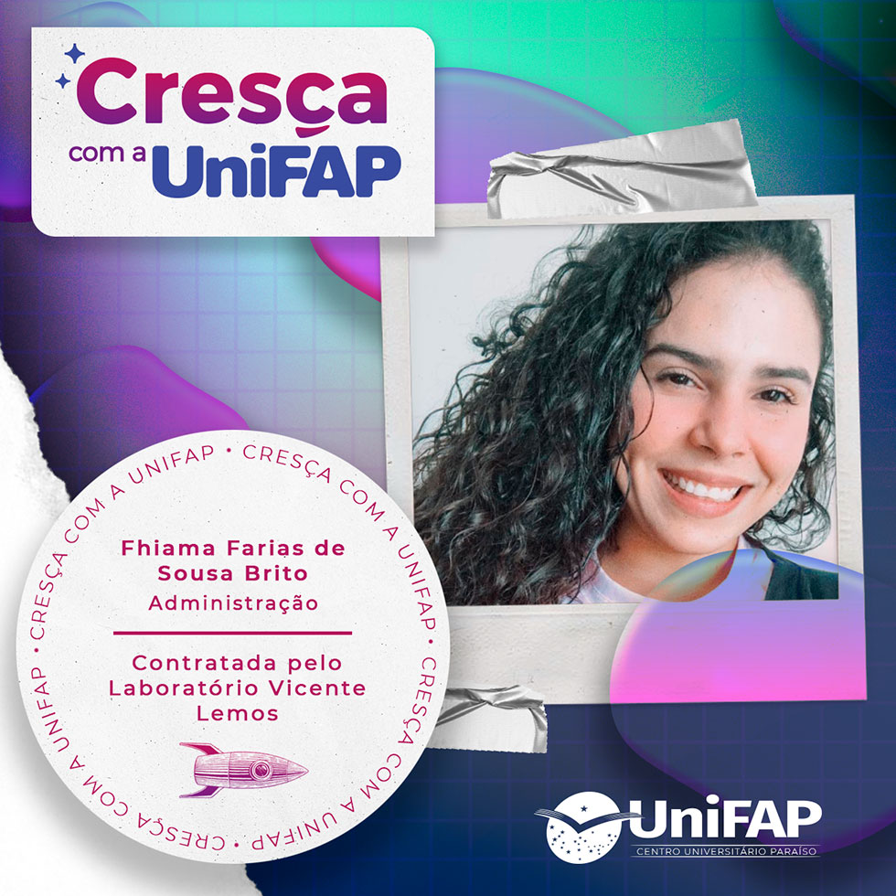 Cresça com a UniFAP - Fhiama Farias