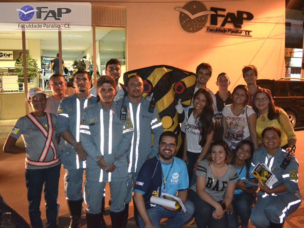 Engenharia de Produção da FAP realiza ação “Maio Amarelo” com DEMUTRAN