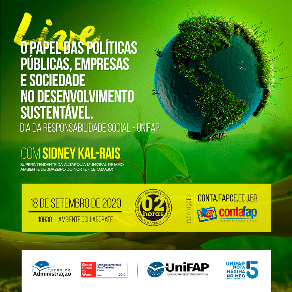 Live - O papel das políticas públicas, empresas e sociedade no desenvolvimento sustentável