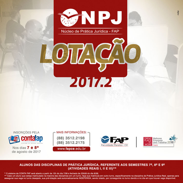 Lotação NPJ 2017.2