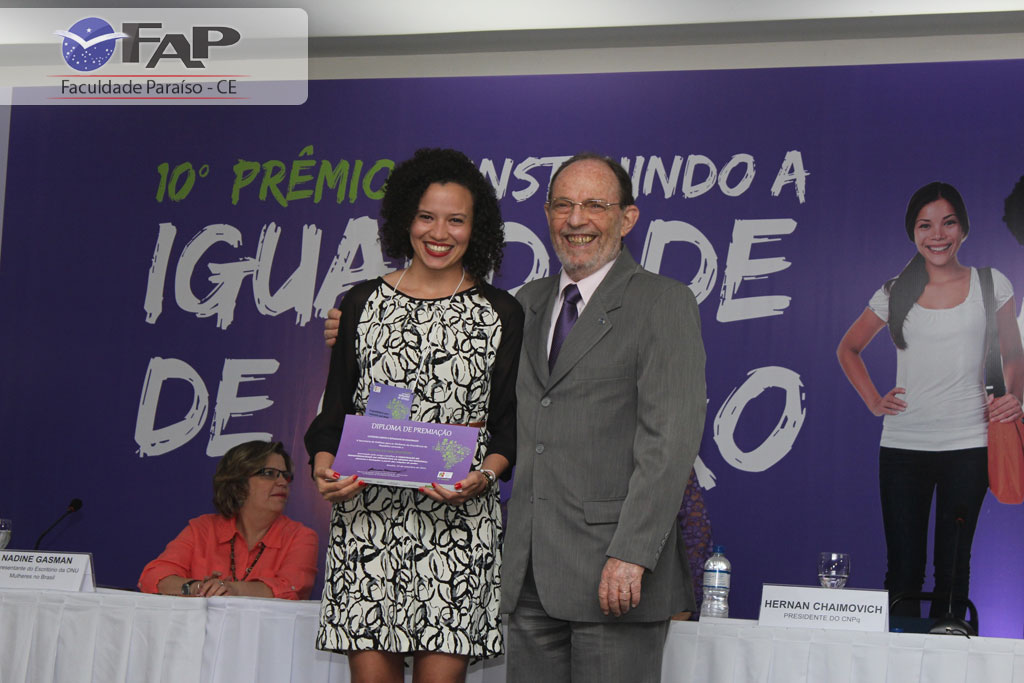 Professora FAP é agraciada na 10ª edição do Prêmio Construindo a Igualdade de Gênero