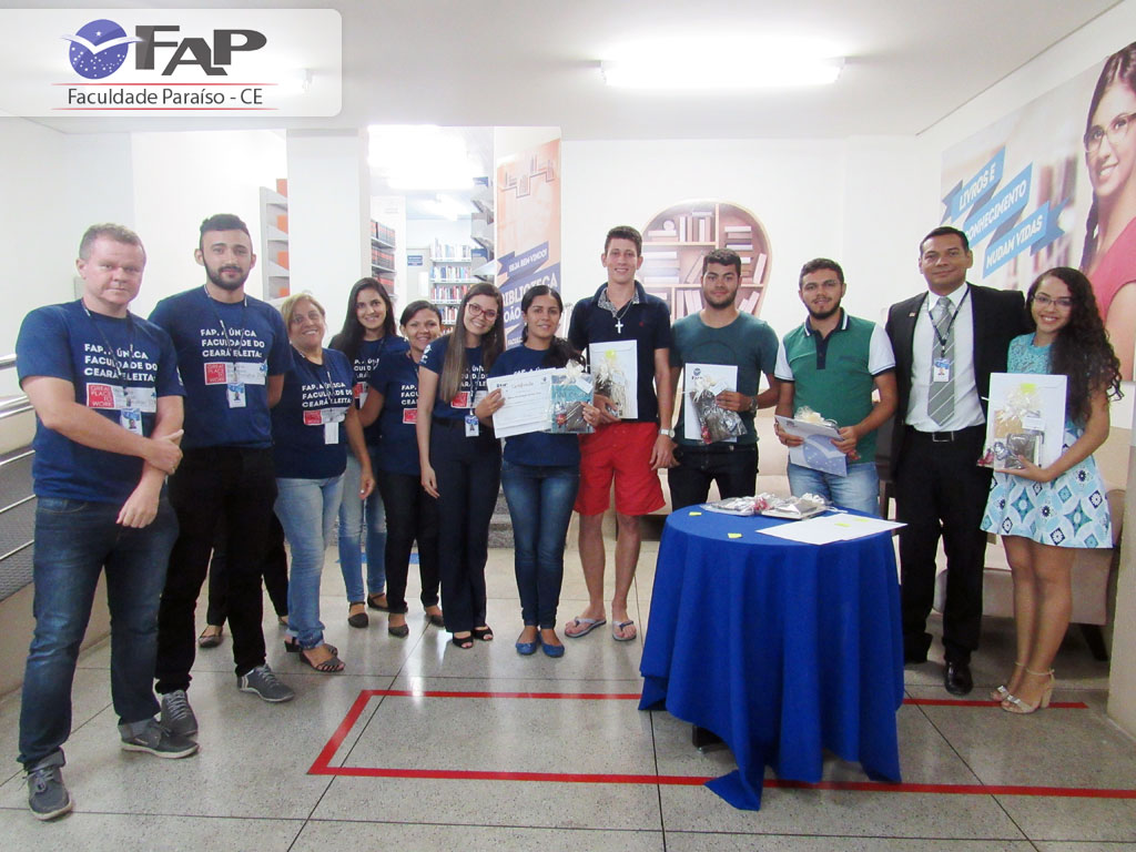 Biblioteca da FAP premia “alunos-leitores” de 2016.2