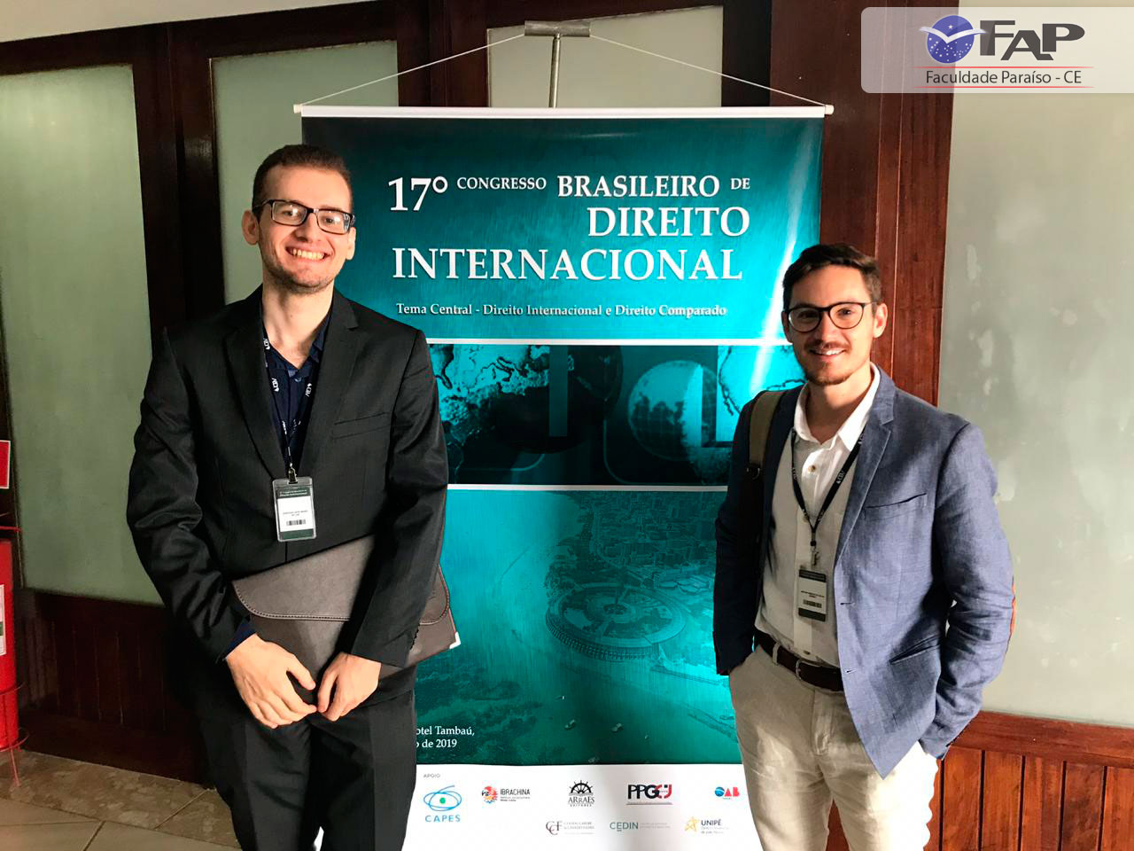 Professor e aluno da FAP apresentam artigo no 17º Congresso Brasileiro de Direito Internacional