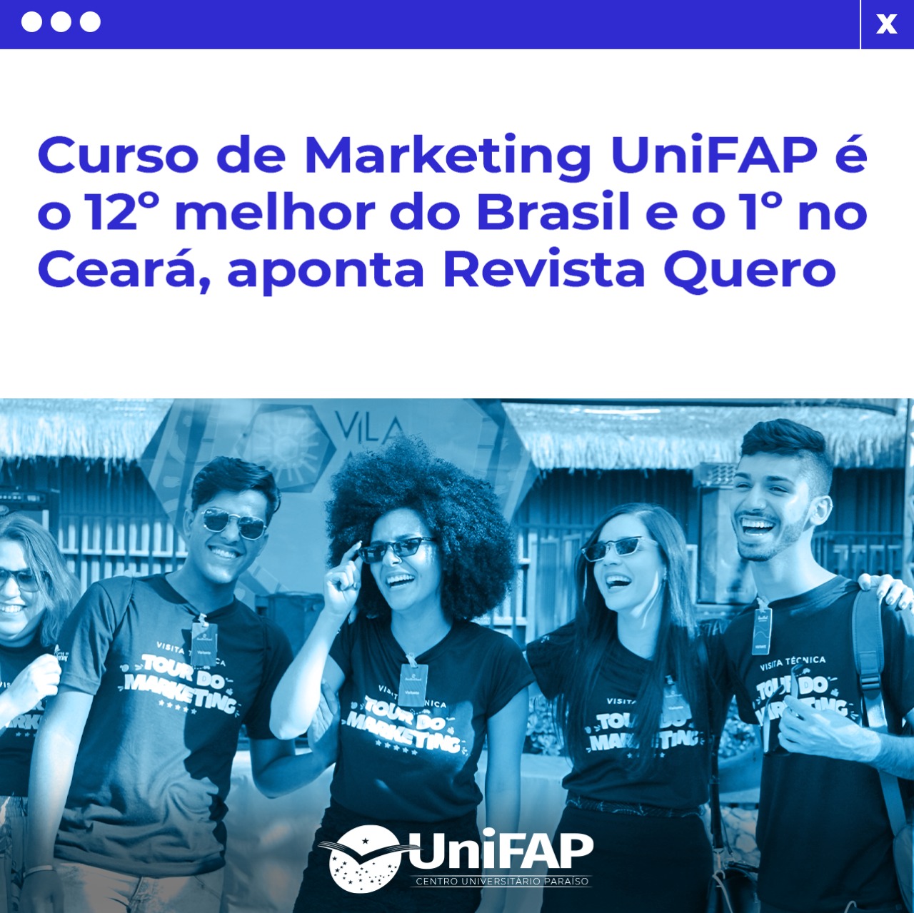 Curso de Marketing UniFAP está entre os melhores do Brasil, aponta Revista Quero