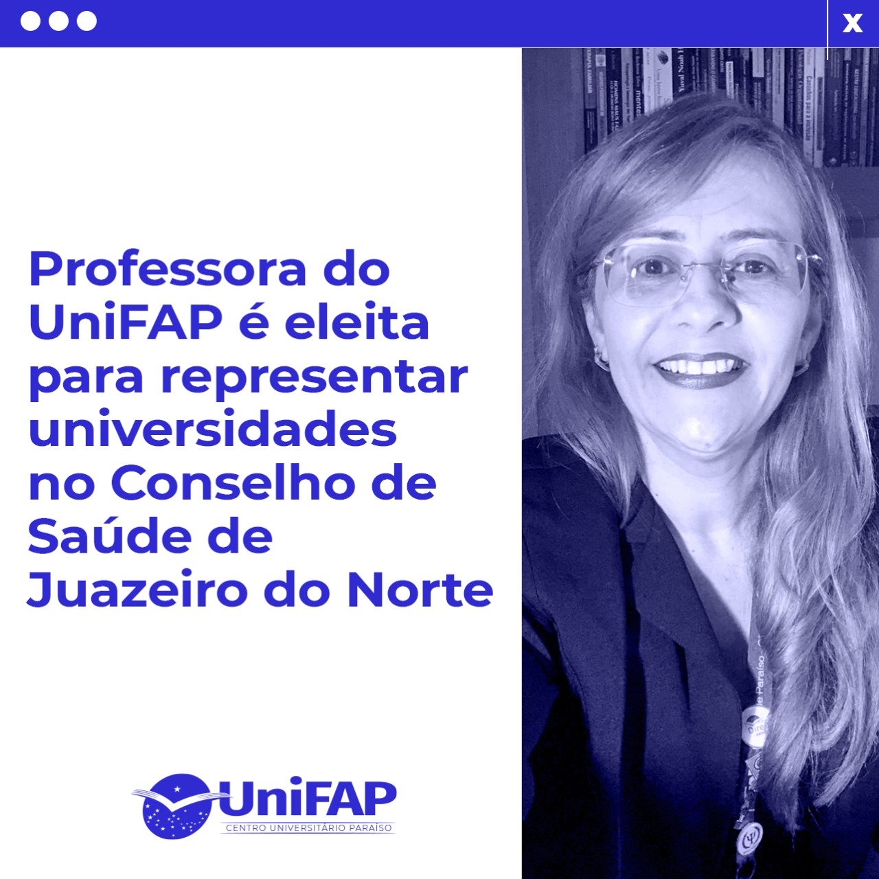 Professora do UniFAP é eleita para representar universidades no Conselho de Saúde de Juazeiro do Norte