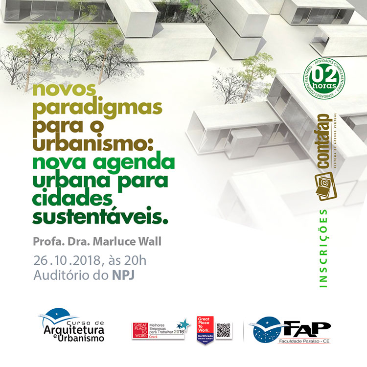 Novos Paradigmas para o Urbanismo: nova agenda urbana para cidades sustentáveis