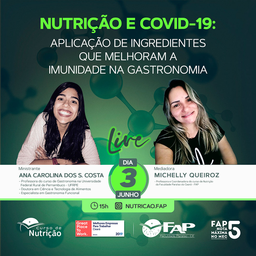 Nutrição e Covid-19: Aplicação de ingredientes que melhoram a imunidade na gastronomia