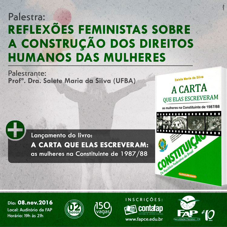 Palestra: Reflexões Feministas sobre a Construção dos Direitos Humanos das Mulheres