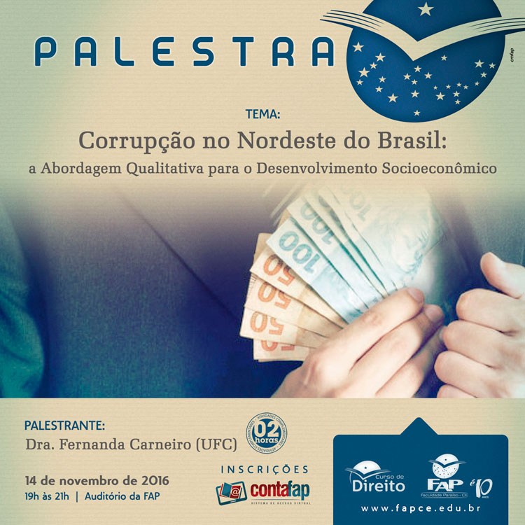 Palestra: Corrupção no Nordeste do Brasil