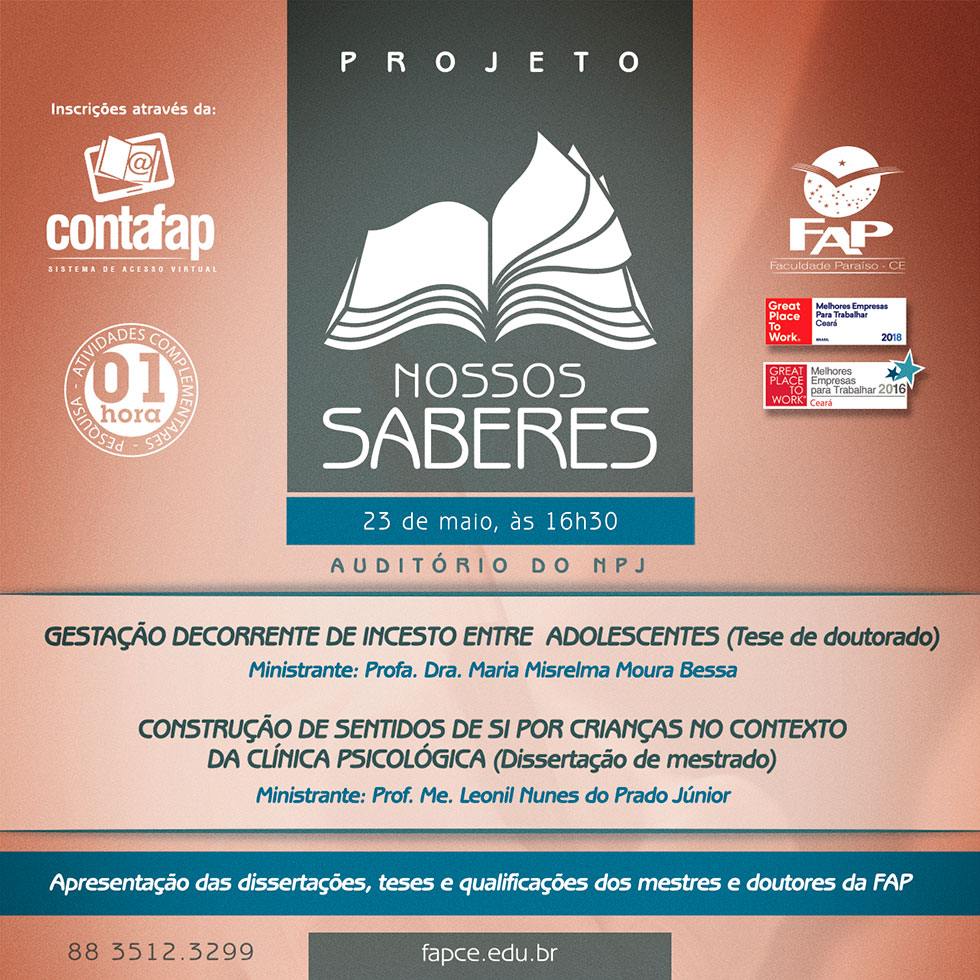 Projeto Nossos Saberes 2019.1 (23/Maio)