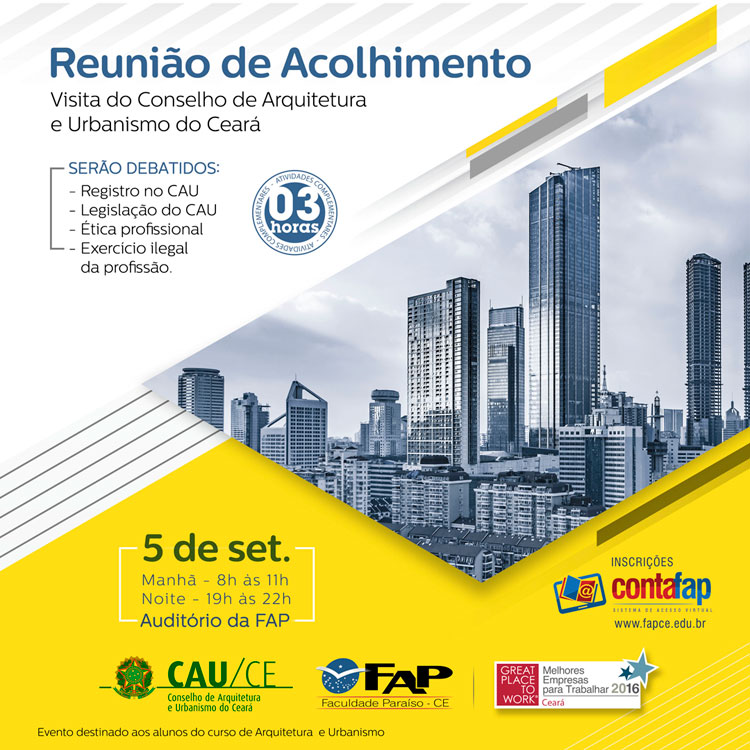Visita do Conselho de Arquitetura e Urbanismo do Ceará