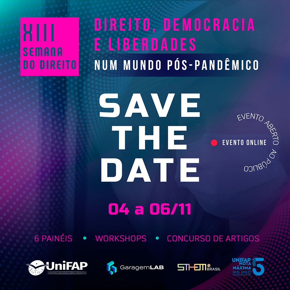 Save the date - XIII Semana de Direito