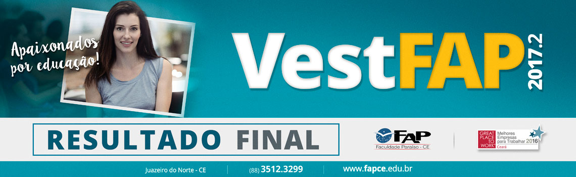 VestFAP 2017.2 - Resultado Final